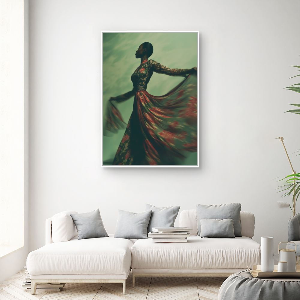 Toile "Danse florale"