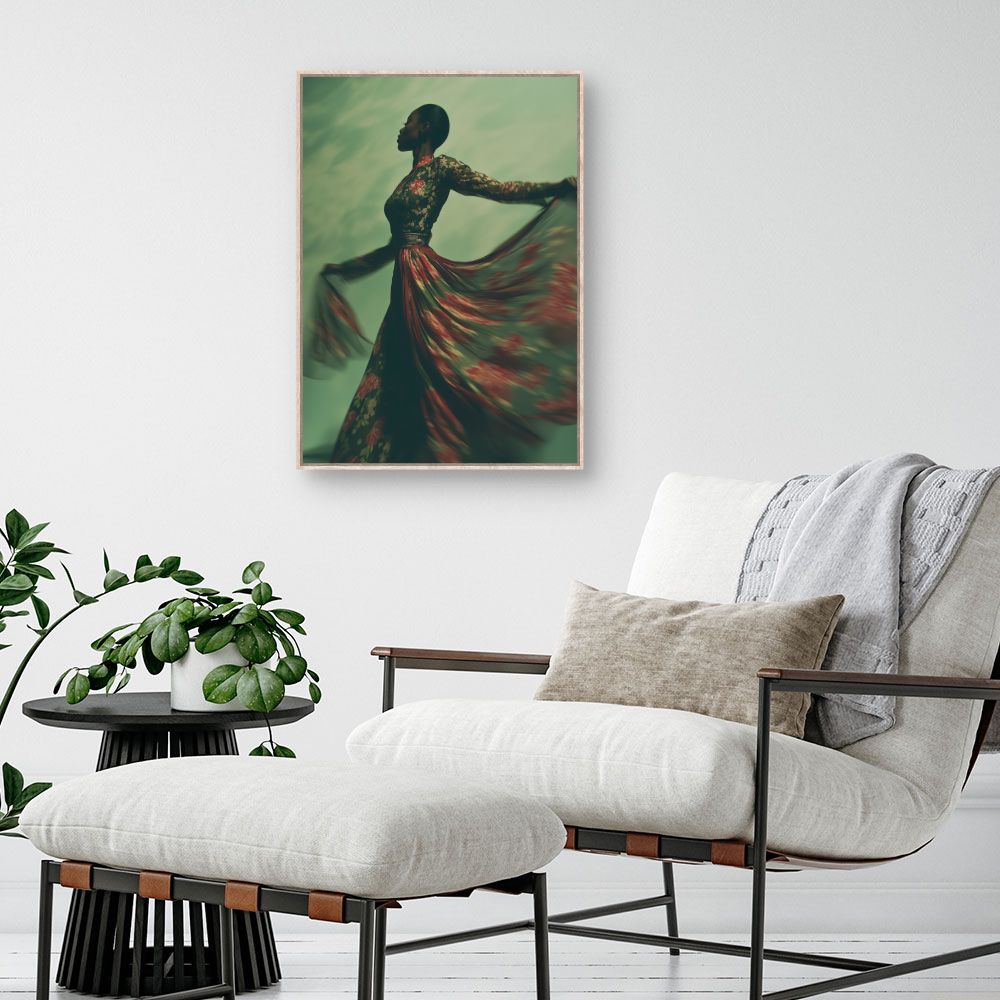 Toile "Danse florale"