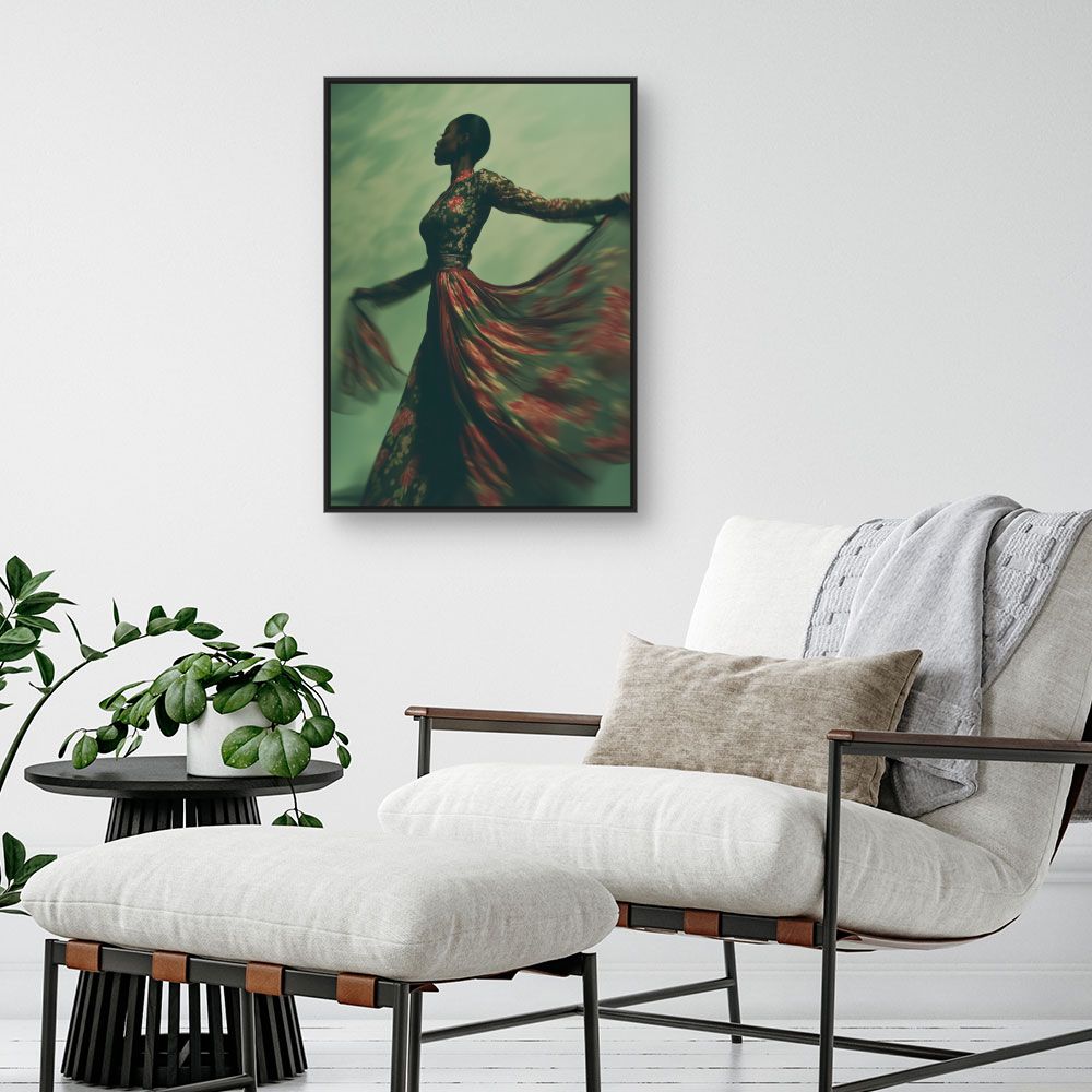Toile "Danse florale"
