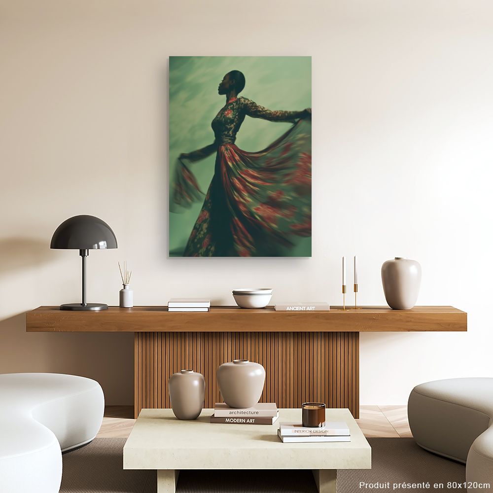 Toile "Danse florale"