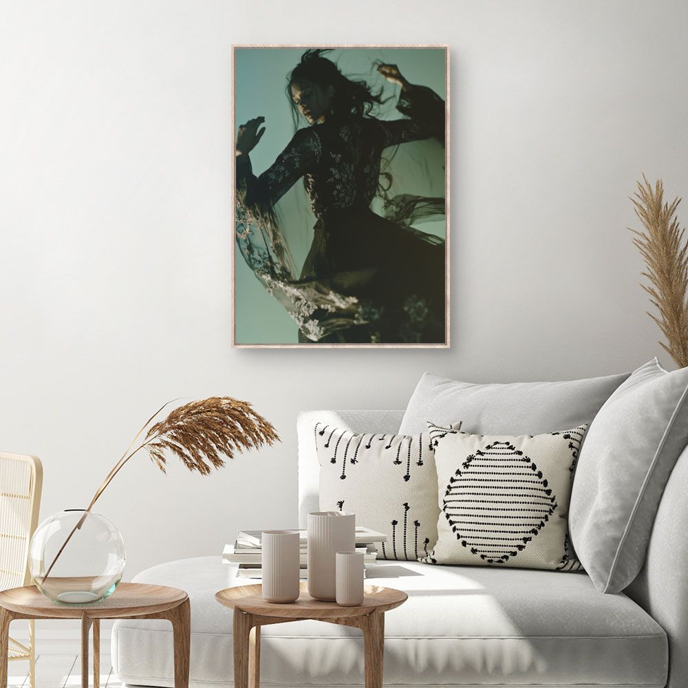 Toile Danse envoûtante – toile cadre naturel (slide 1, 60×90)