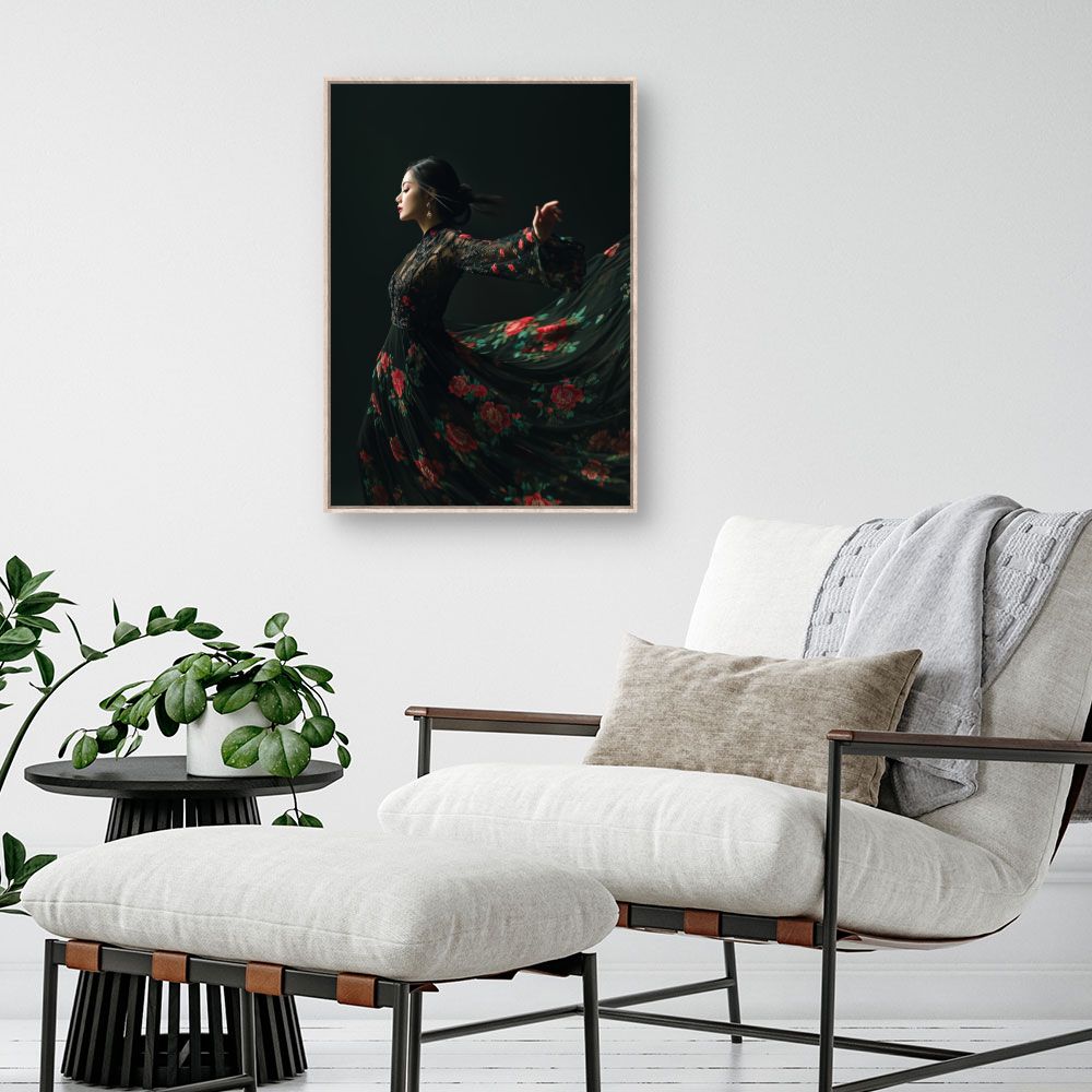 Toile "Élégance florale"