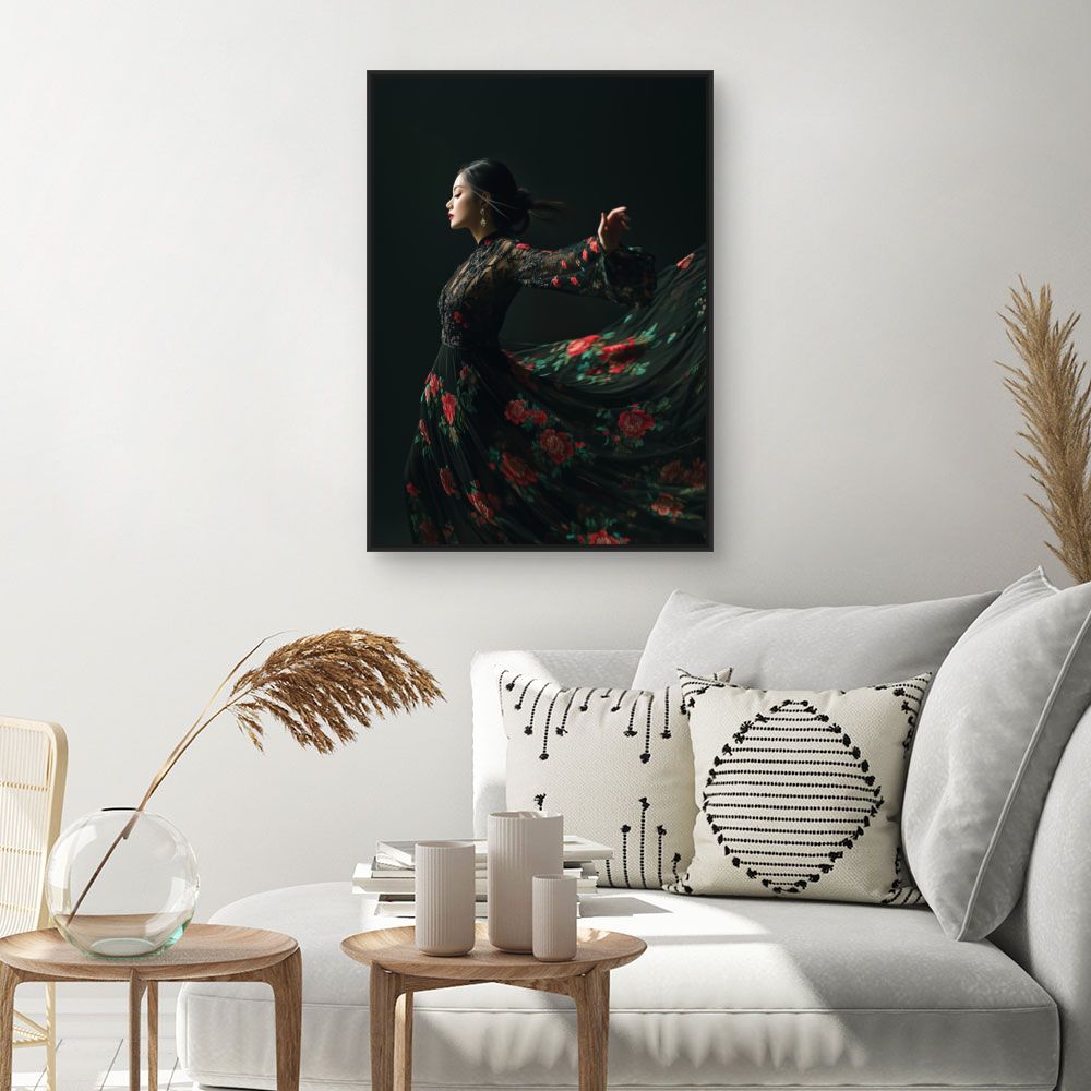 Toile "Élégance florale"