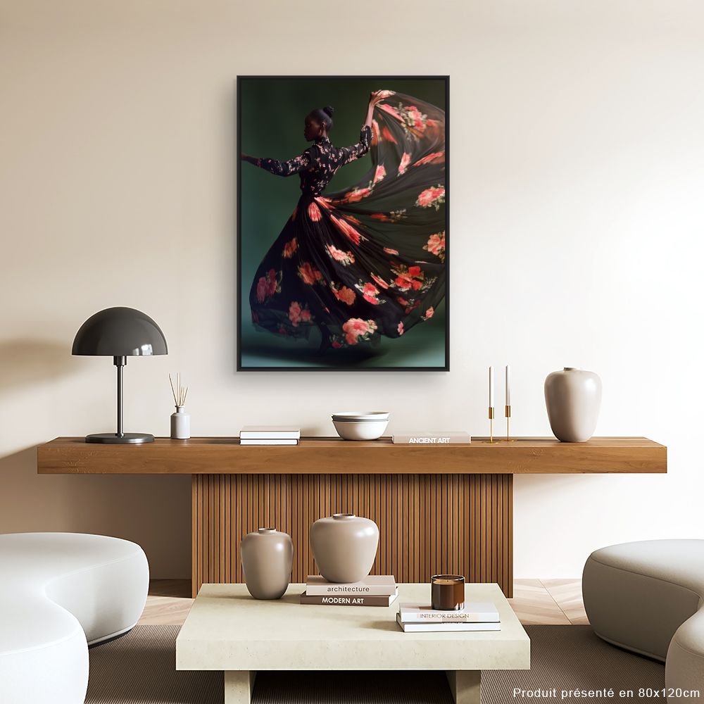 Toile "Danse florale"