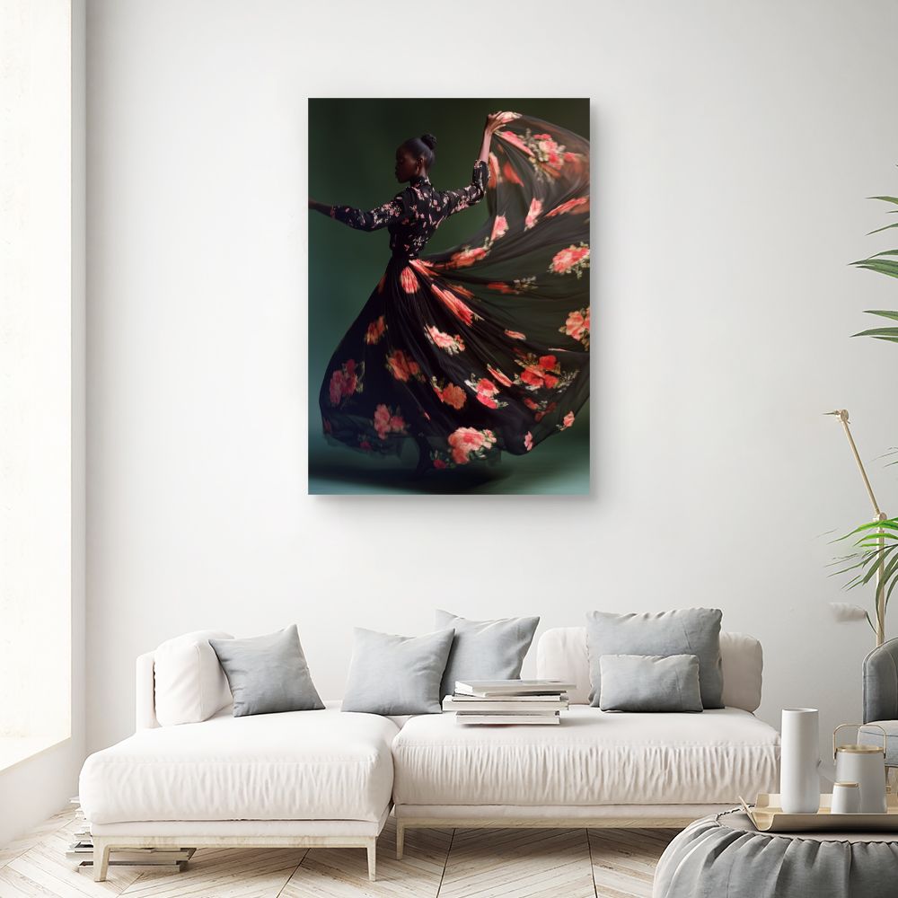 Toile "Danse florale"