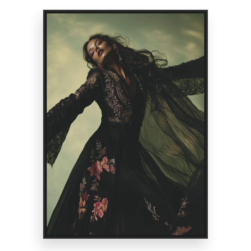 Toile Danse élégante – toile cadre noir (slide 3)