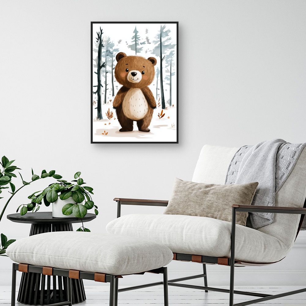 Tableau 'Ourson enchanteur'