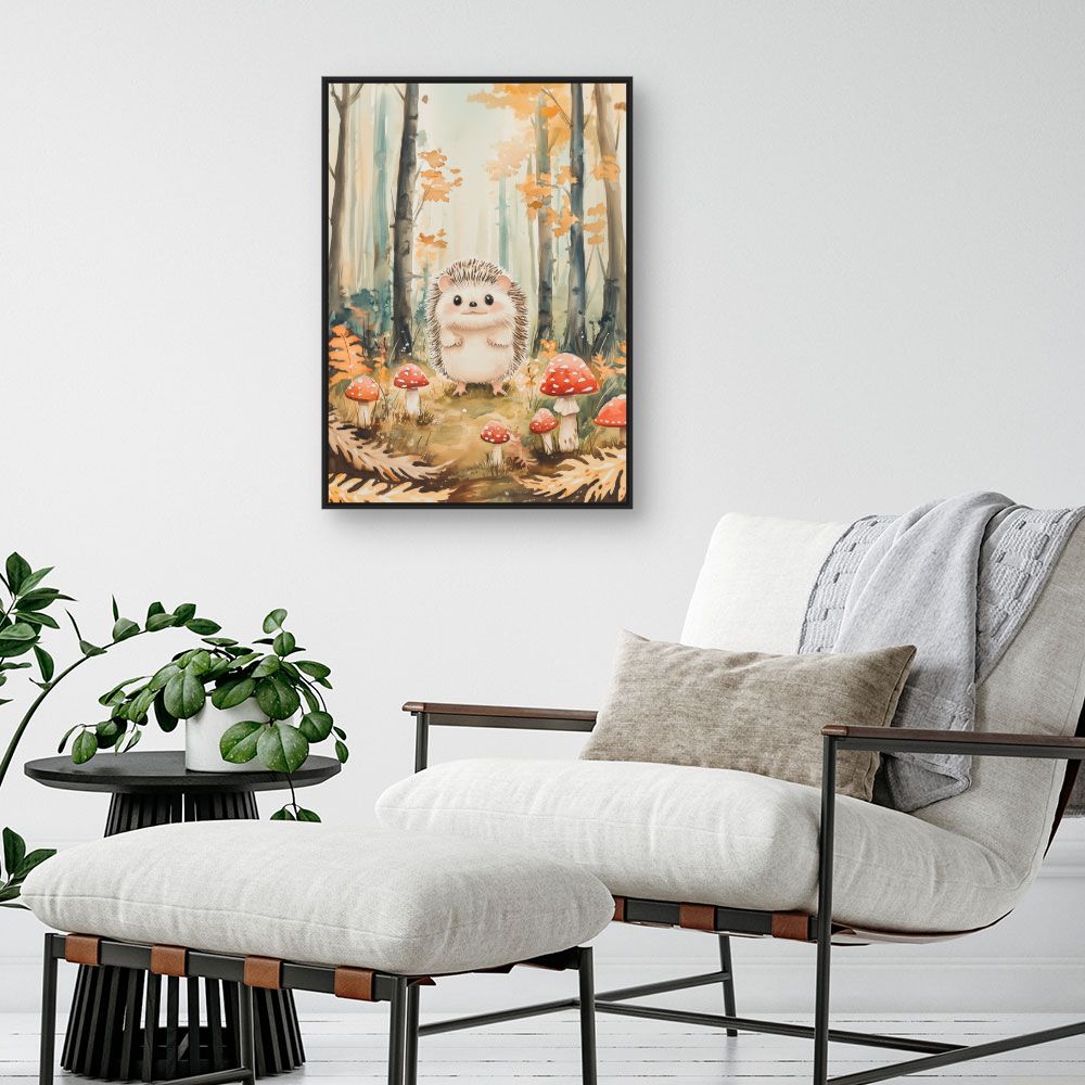 Tableau 'Hérisson enchanteur'