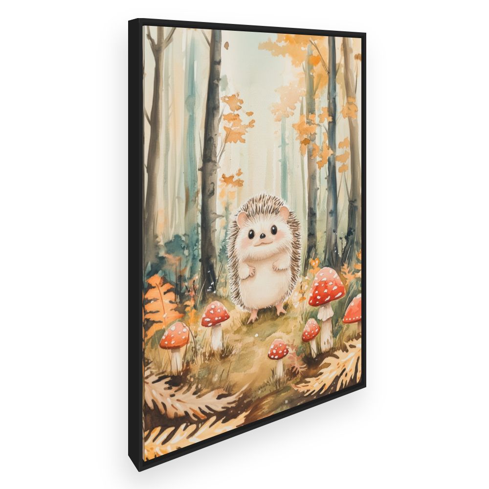 Tableau imprimé pour enfants 'Hérisson enchanteur'