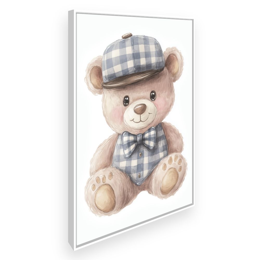 Tableau imprimé pour enfants 'Ours en peluche'