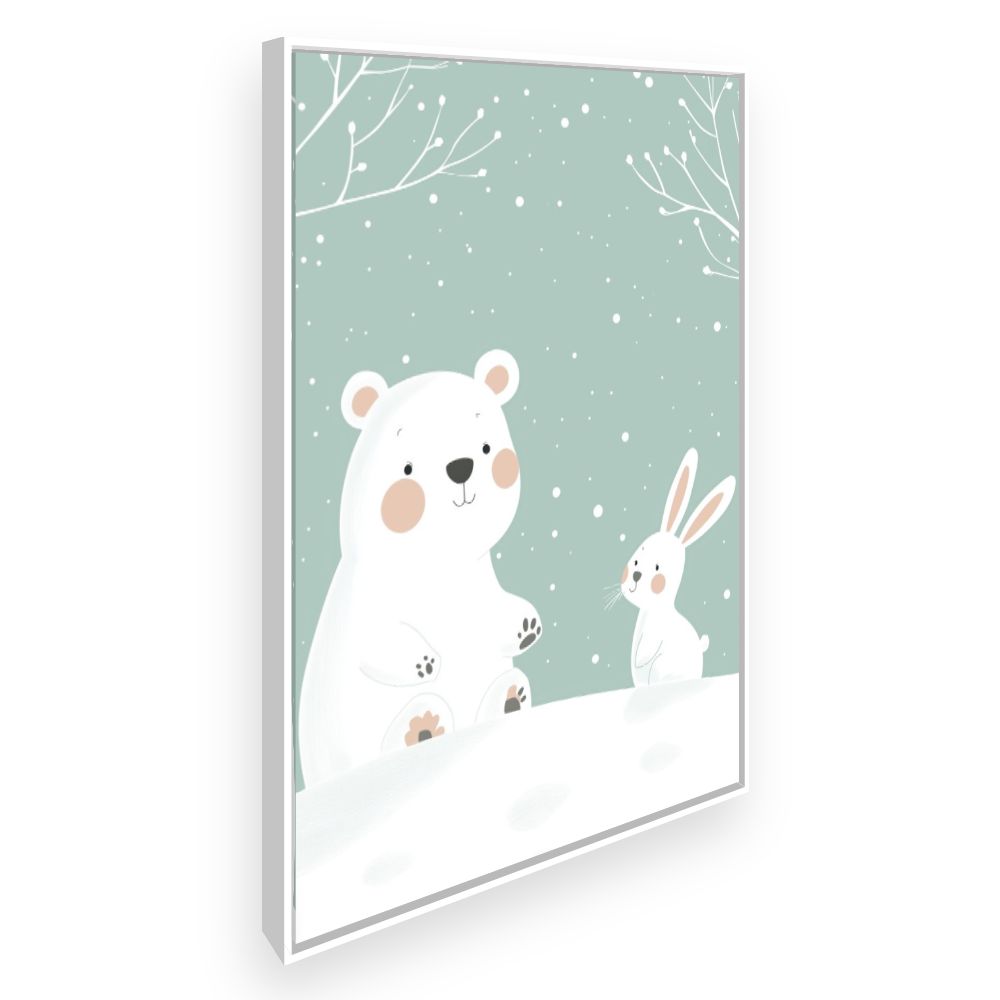 Tableau imprimé pour enfants 'Duo adorable'