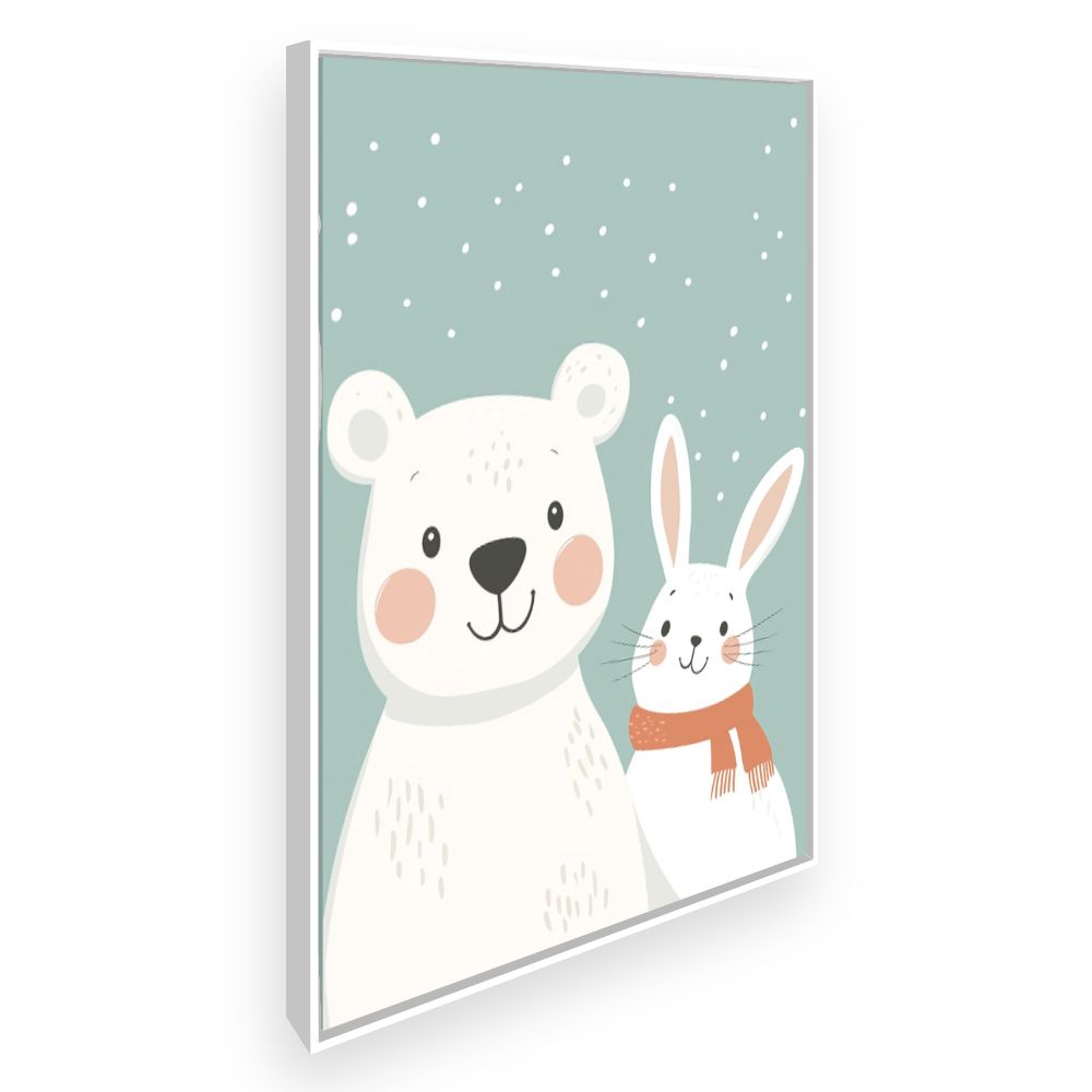 Tableau imprimé pour enfants 'Animaux adorables'