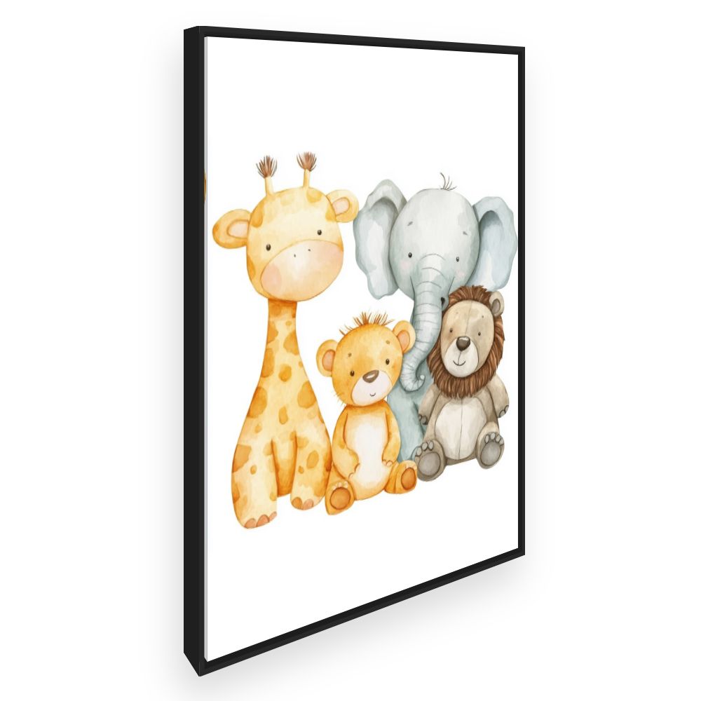 Tableau imprimé pour enfants 'Animaux adorables'