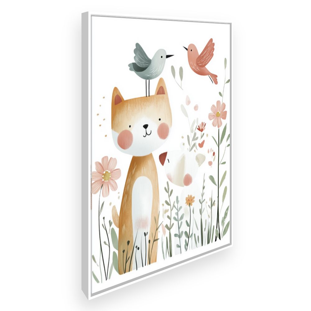 Tableau imprimé pour enfants 'Animaux adorables'