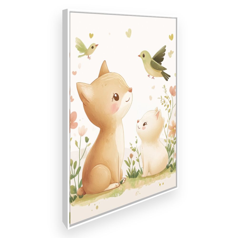Tableau imprimé pour enfants 'Animaux adorables'
