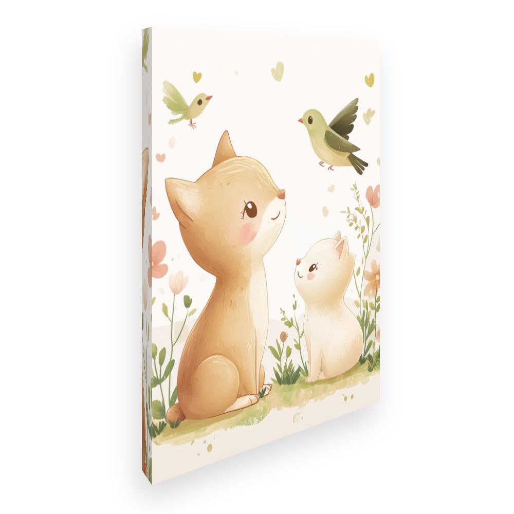 Tableau imprimé pour enfants 'Animaux adorables'