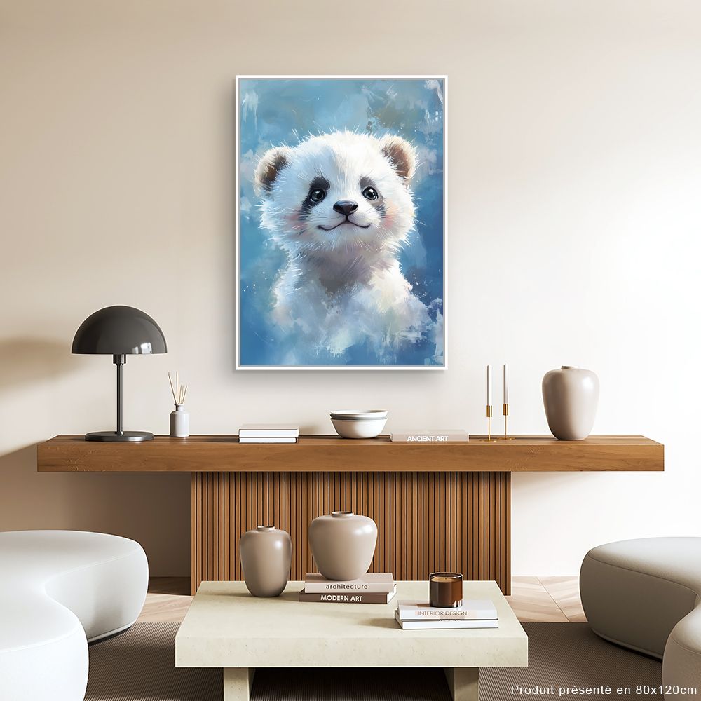 Tableau imprimé pour enfants 'Panda adorable'