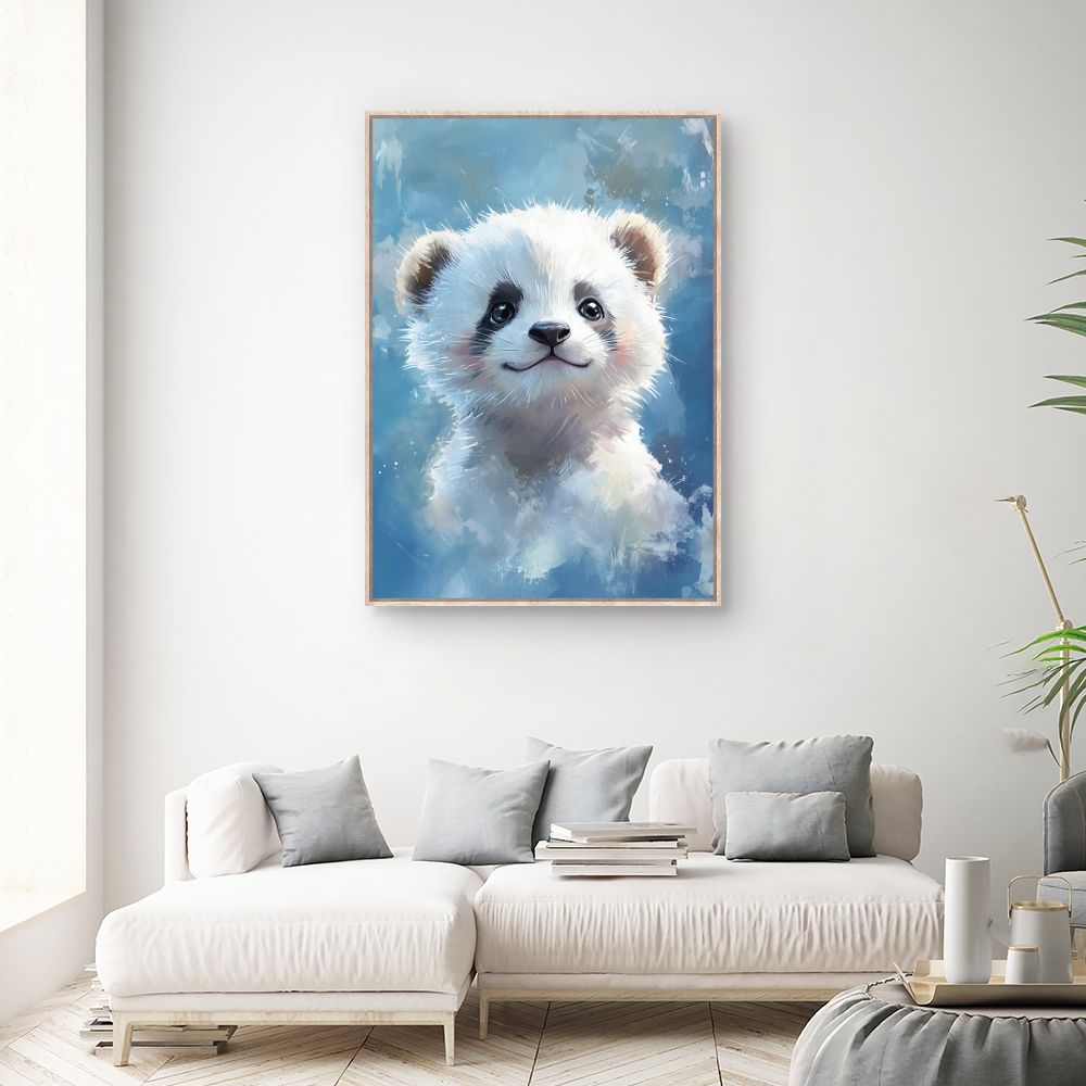 Tableau imprimé pour enfants 'Panda adorable'
