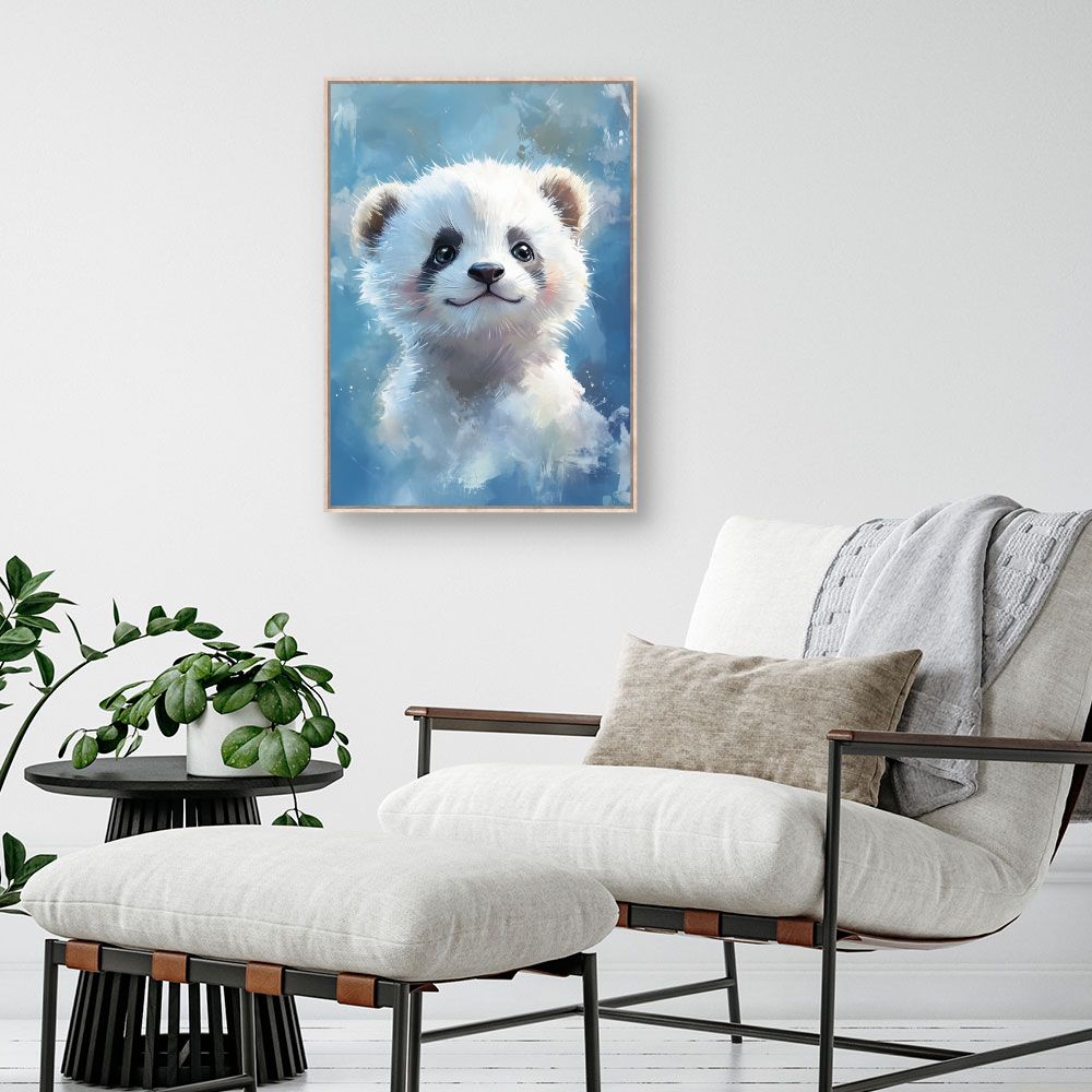 Tableau imprimé pour enfants 'Panda adorable'