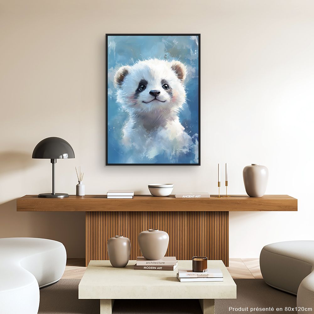 Tableau imprimé pour enfants 'Panda adorable'
