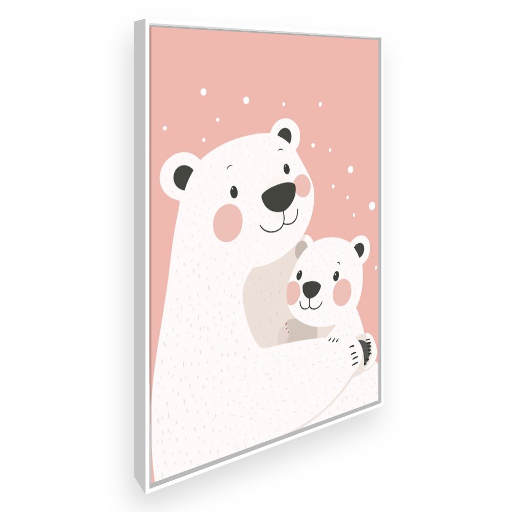 Tableau imprimé pour enfants 'Ours adorables'