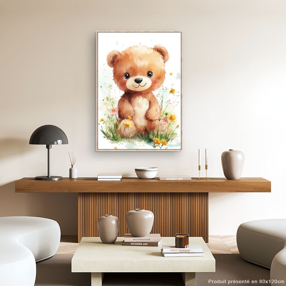 Tableau 'Ourson adorable'