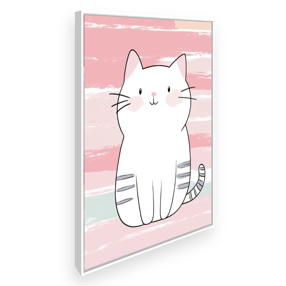Tableau imprimé pour enfants 'Chaton mignon'