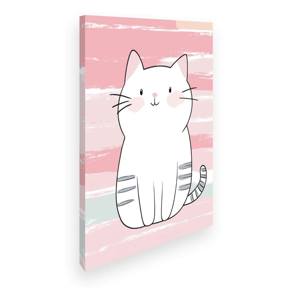Tableau imprimé pour enfants 'Chaton mignon'