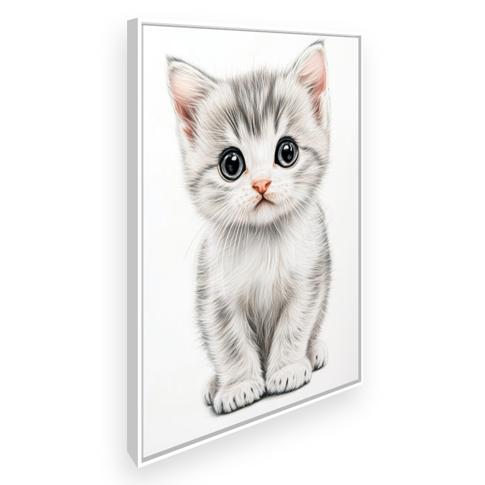Tableau imprimé pour enfants 'Chaton adorable'