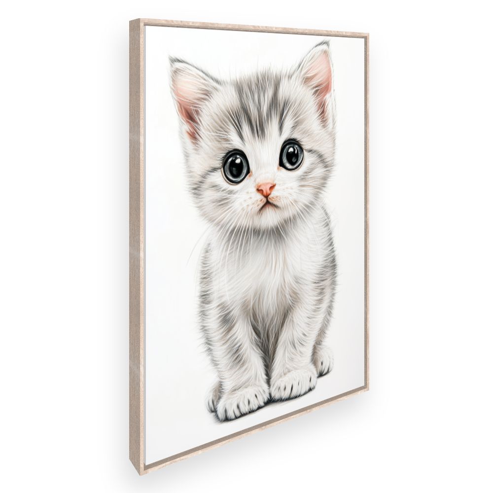 Tableau imprimé pour enfants 'Chaton adorable'