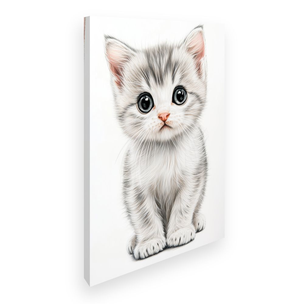 Tableau imprimé pour enfants 'Chaton adorable'