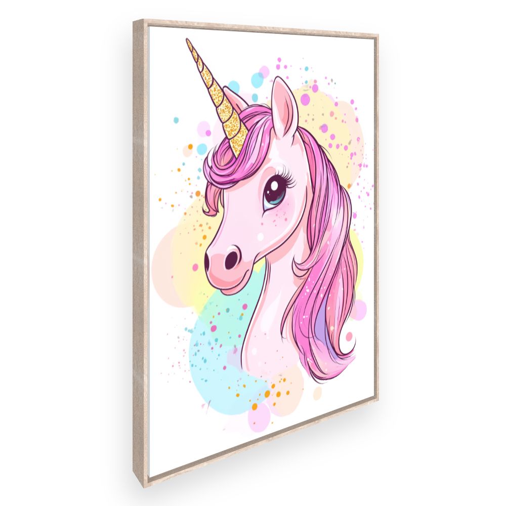 Tableau imprimé pour enfants 'Licorne magique'