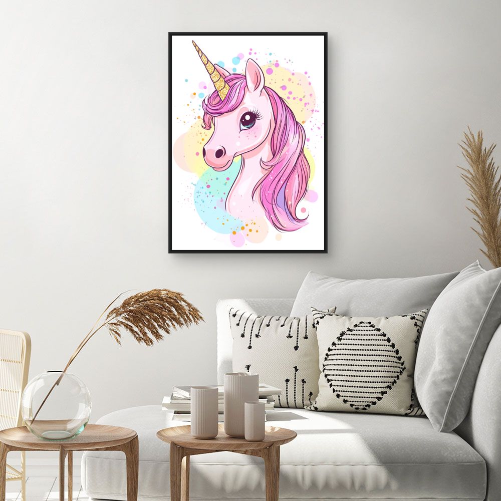Tableau imprimé pour enfants 'Licorne magique'