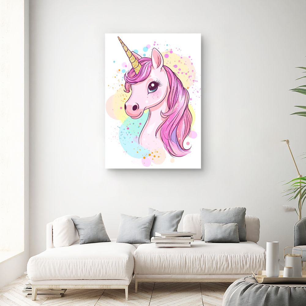Tableau imprimé pour enfants 'Licorne magique'