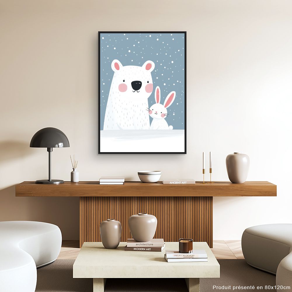 Tableau 'Duo polaire adorable'