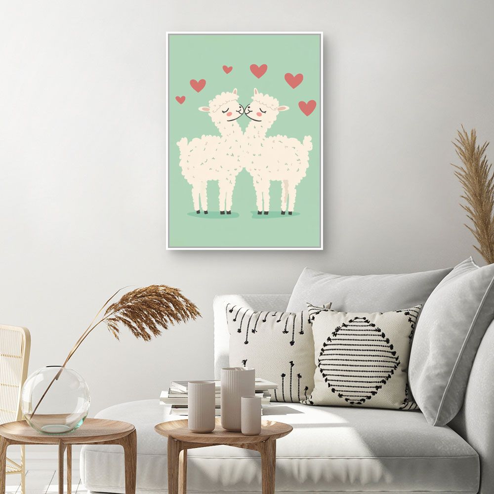 Tableau imprimé pour enfants 'Amour tendre'