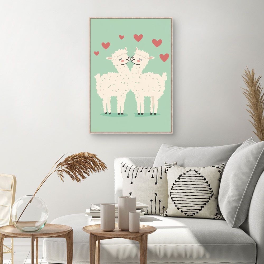 Tableau imprimé pour enfants 'Amour tendre'