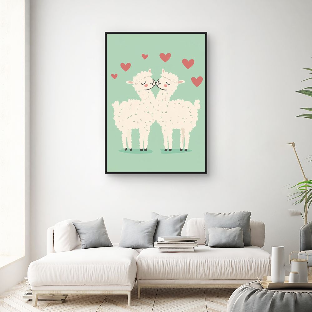 Tableau imprimé pour enfants 'Amour tendre'