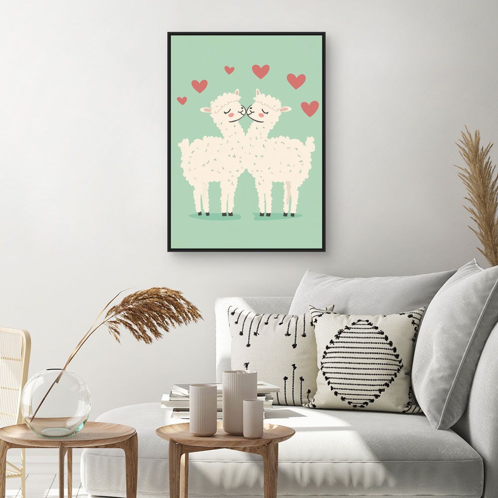 Tableau imprimé pour enfants 'Amour tendre'