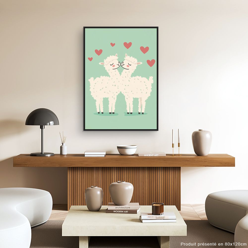 Tableau imprimé pour enfants 'Amour tendre'