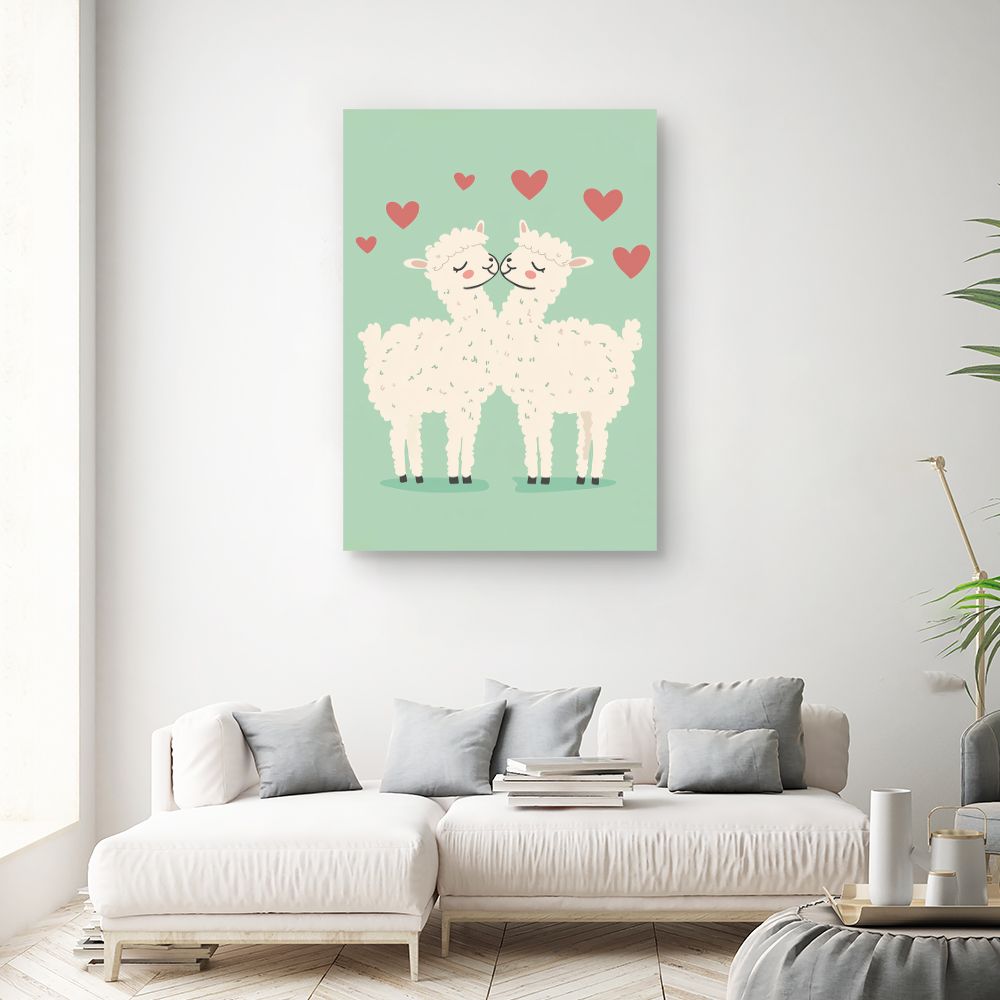 Tableau imprimé pour enfants 'Amour tendre'