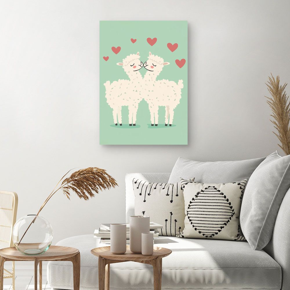 Tableau imprimé pour enfants 'Amour tendre'