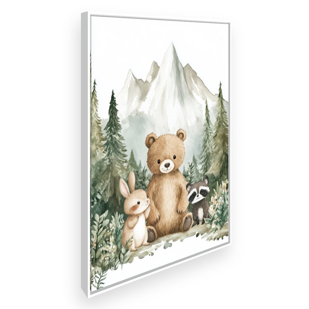 Tableau imprimé pour enfants 'Animaux mignons'