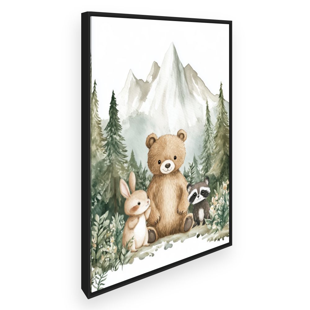 Tableau imprimé pour enfants 'Animaux mignons'