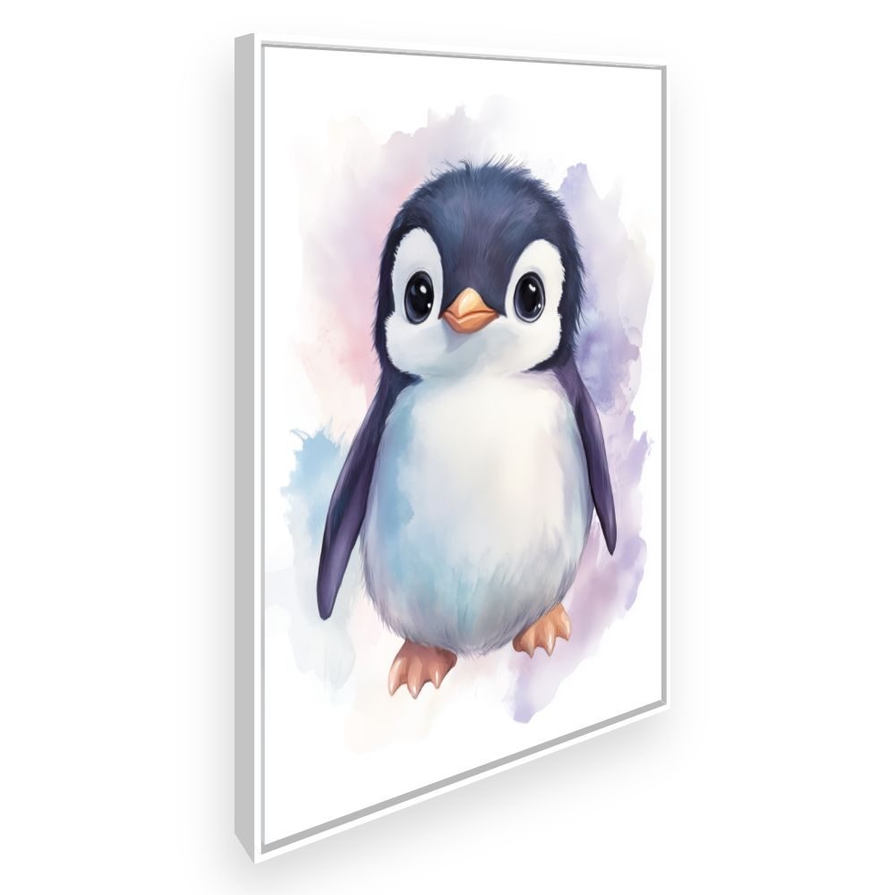Tableau imprimé pour enfants 'Adorable petit pingouin'