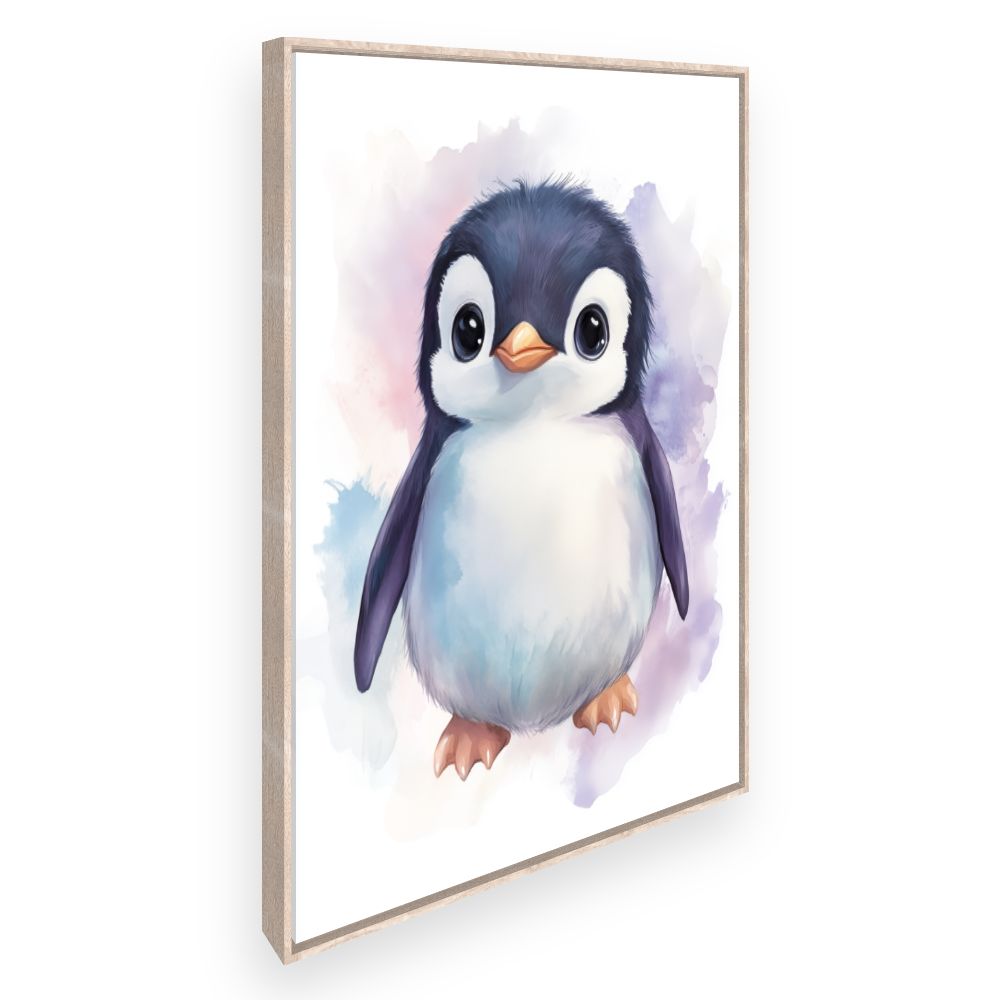 Tableau imprimé pour enfants 'Adorable petit pingouin'