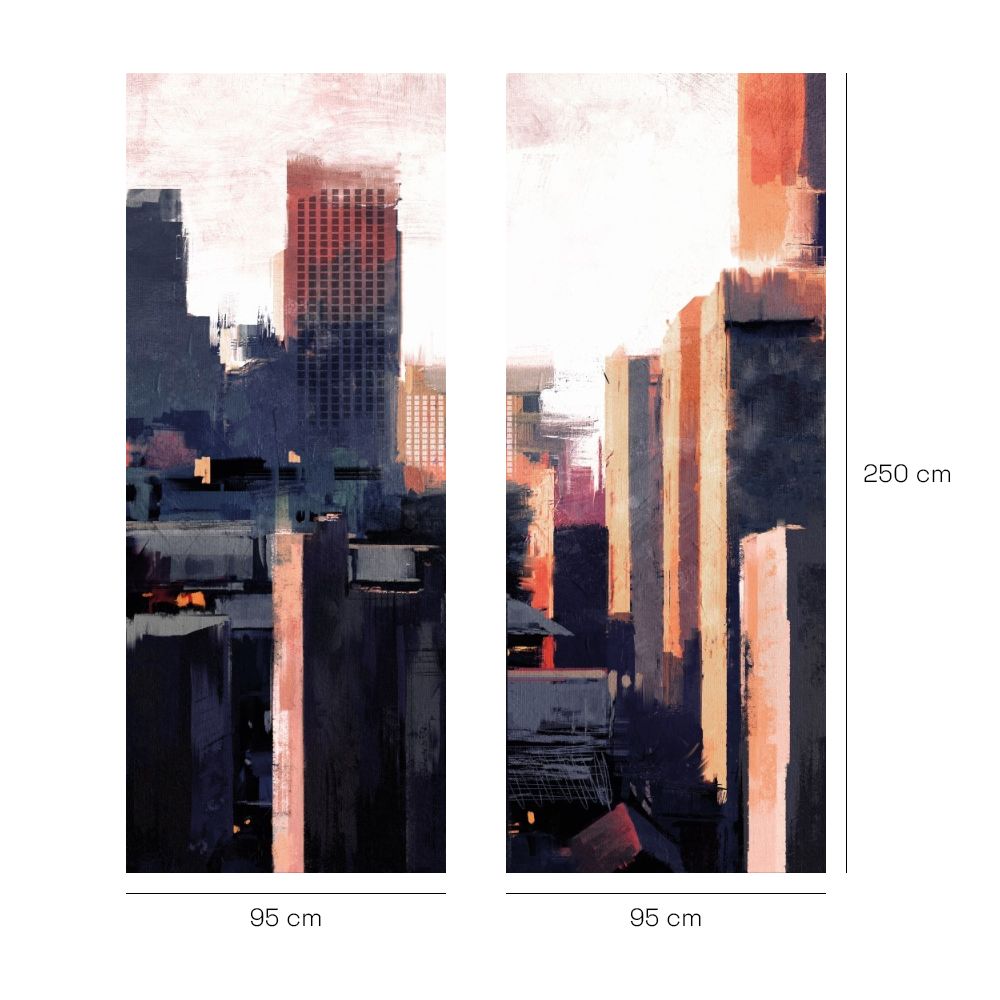 Papier peint "Vibrance urbaine moderne"