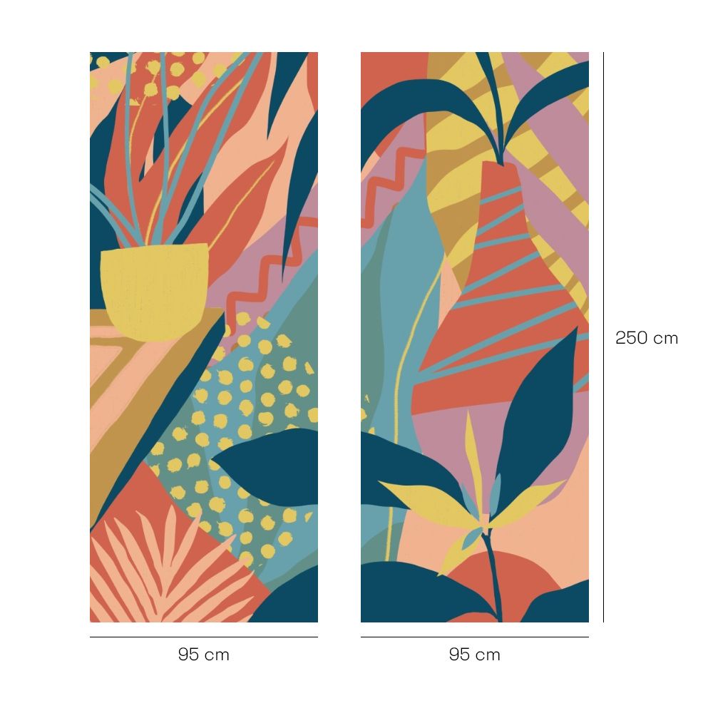 Papier peint "Explosion de couleurs"
