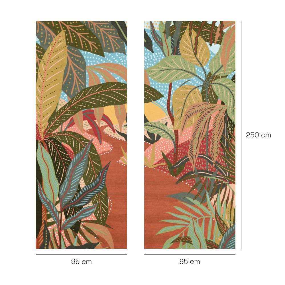 Papier peint "Forêt tropicale vibrante"