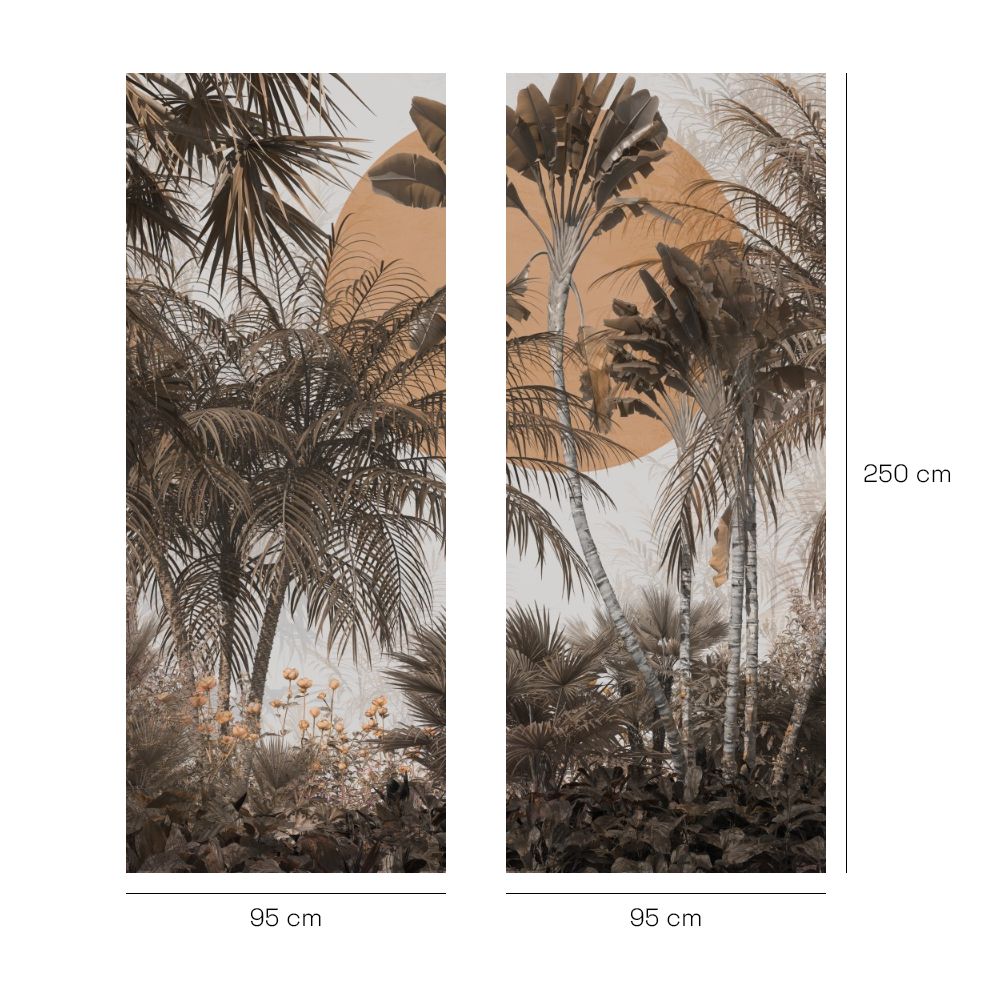 Papier peint "Paysage exotique calme"